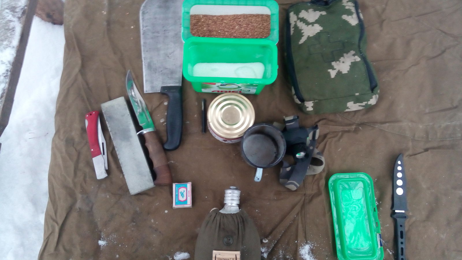 Camping overnight, cooking buckwheat porridge, - My, , , Bonfire, Tourism, Forest, Winter, Fire, Longpost