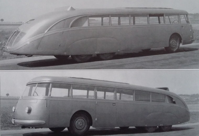 1938 Bus Skoda 532 with independent suspension. - Bus, Skoda, The photo, Retro, Interesting