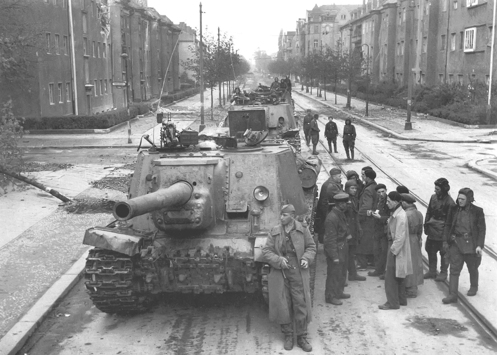 Soviet tanks in Berlin, May 1945 - The photo, 1945, The Second World War, Tanks, Longpost