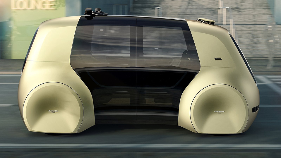 VW came up with a car without a steering wheel and pedals - New items, Drone, Longpost, Volkswagen