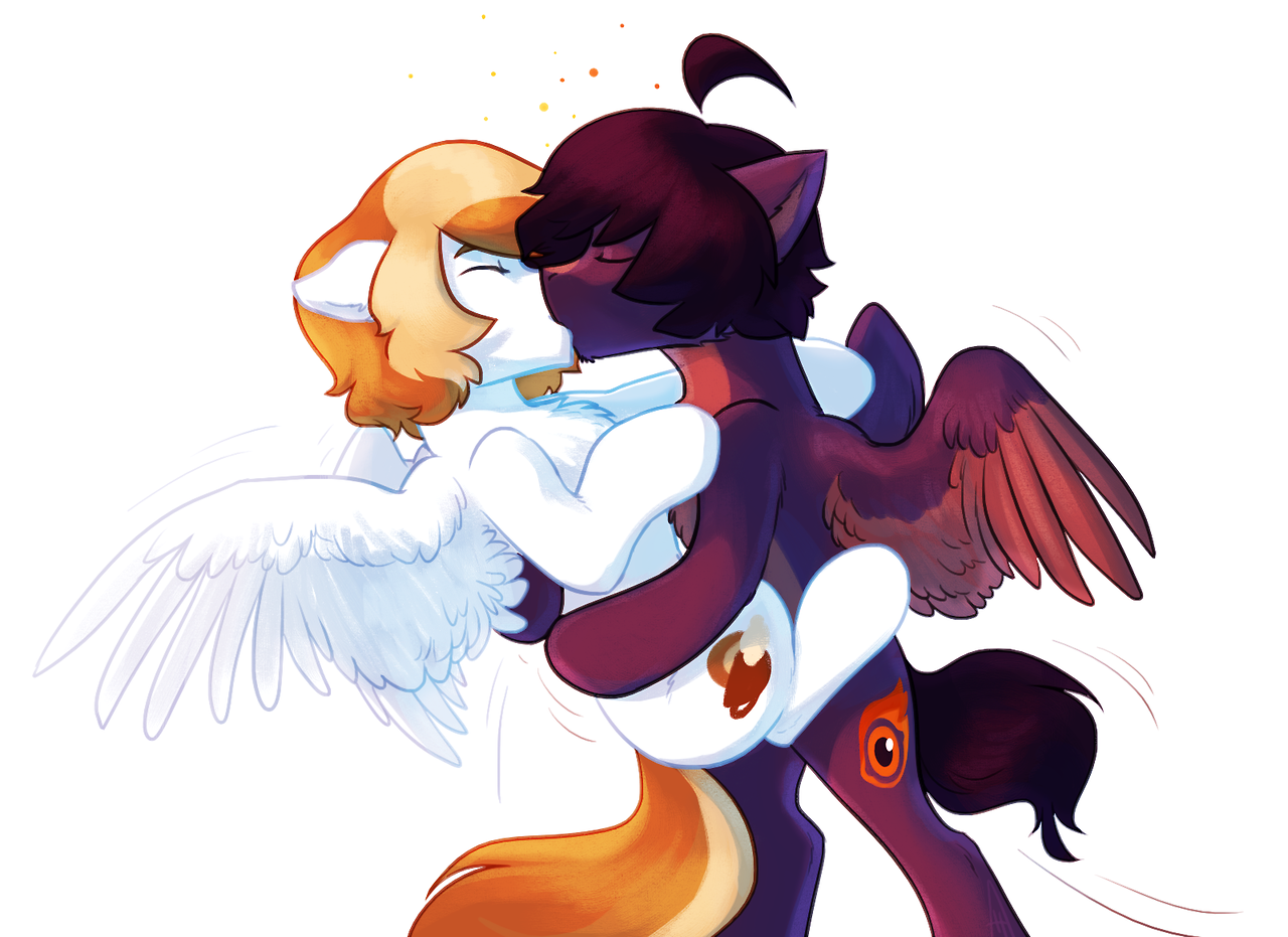 Kiss - NSFW, My little pony, Original character, MLP gay, Coffee cream, 