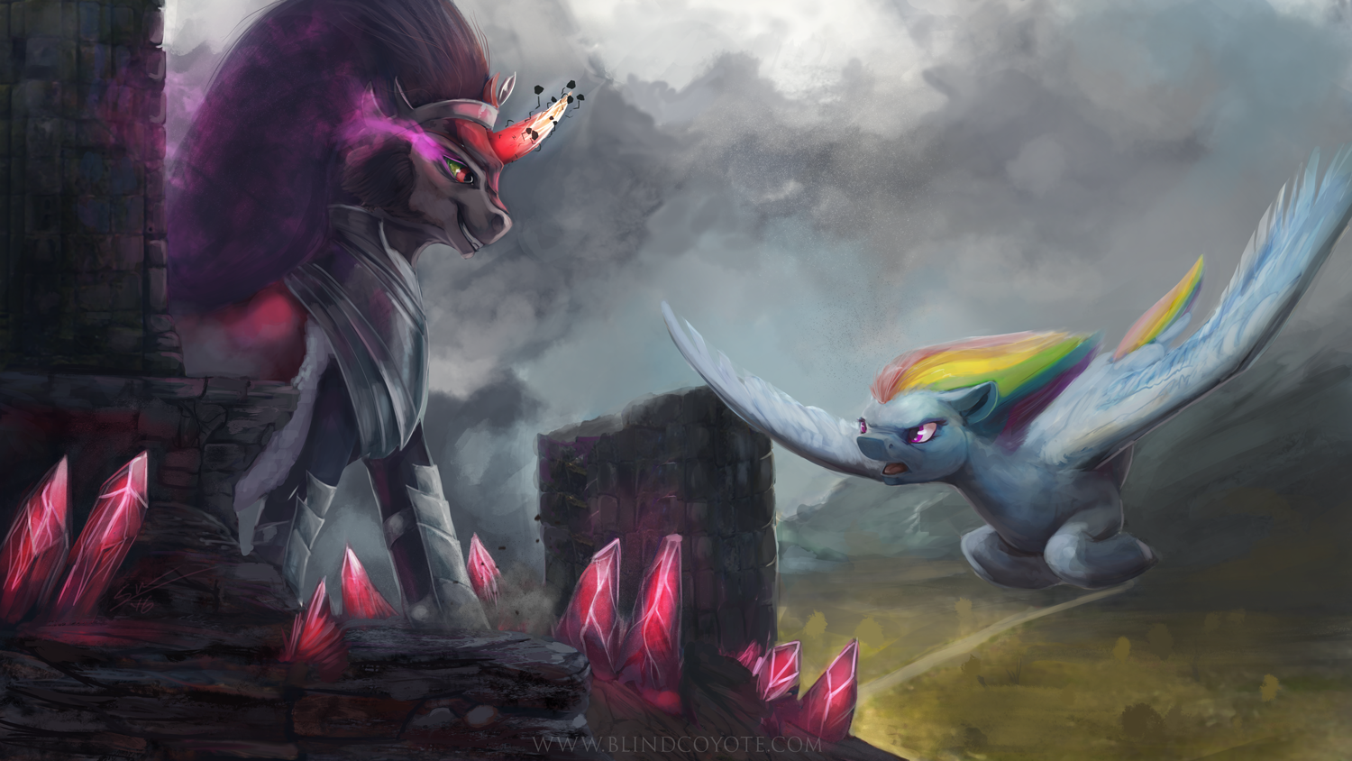 Final Stand - My Little Pony, King Sombra, Rainbow Dash