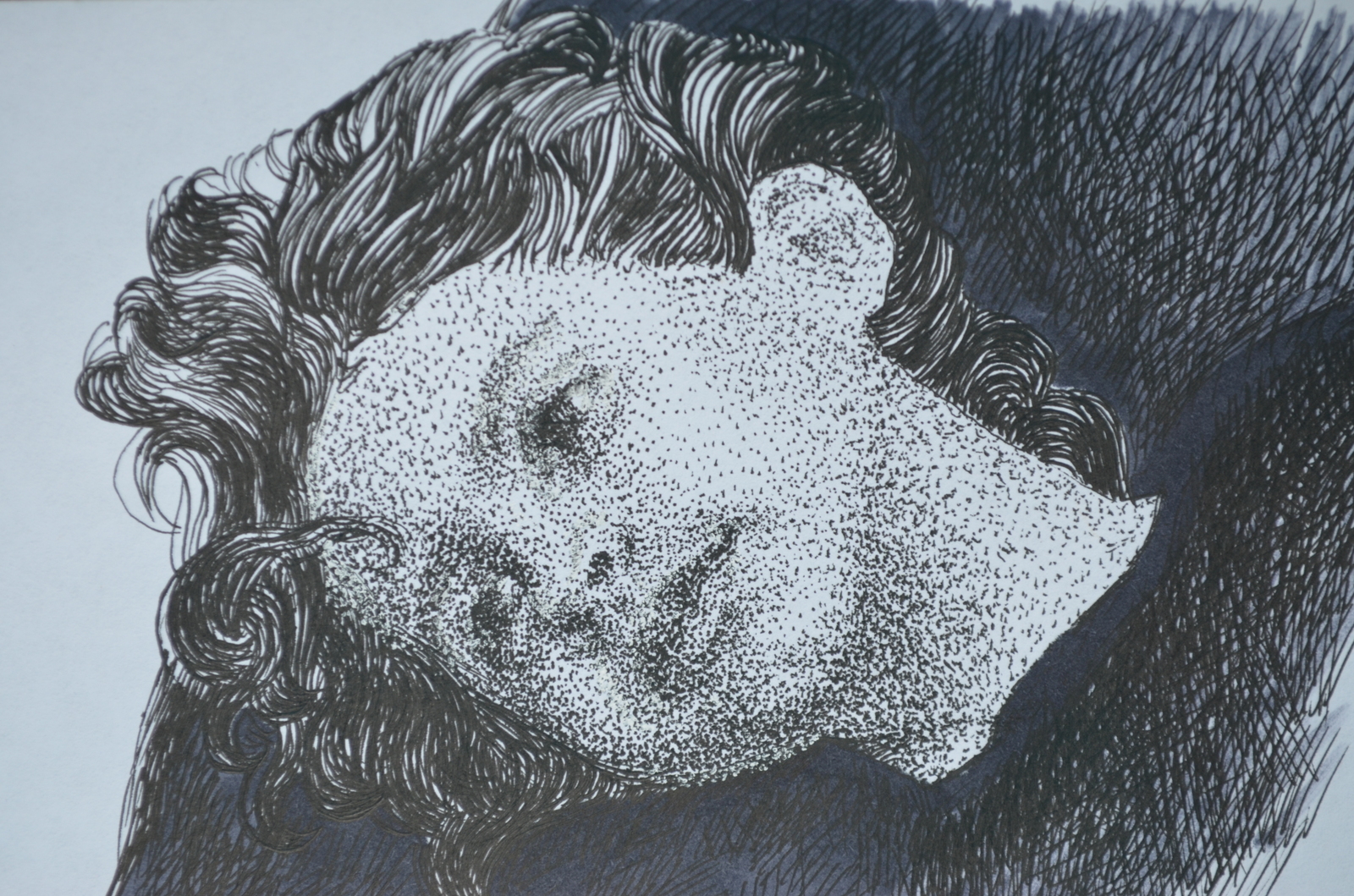 Little boy. Dotwork. Graphic arts. - My, Portrait, Dotwork, Graphics, Drawing, Art, Boy