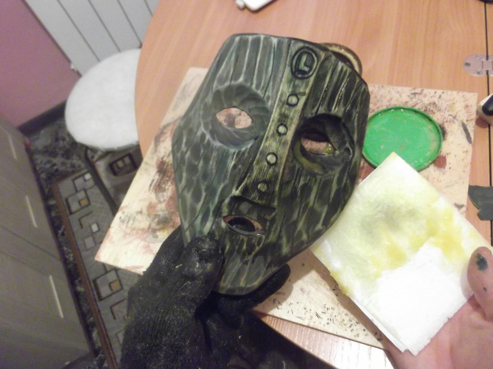 Loki mask. - My, Wood carving, Mask, Longpost