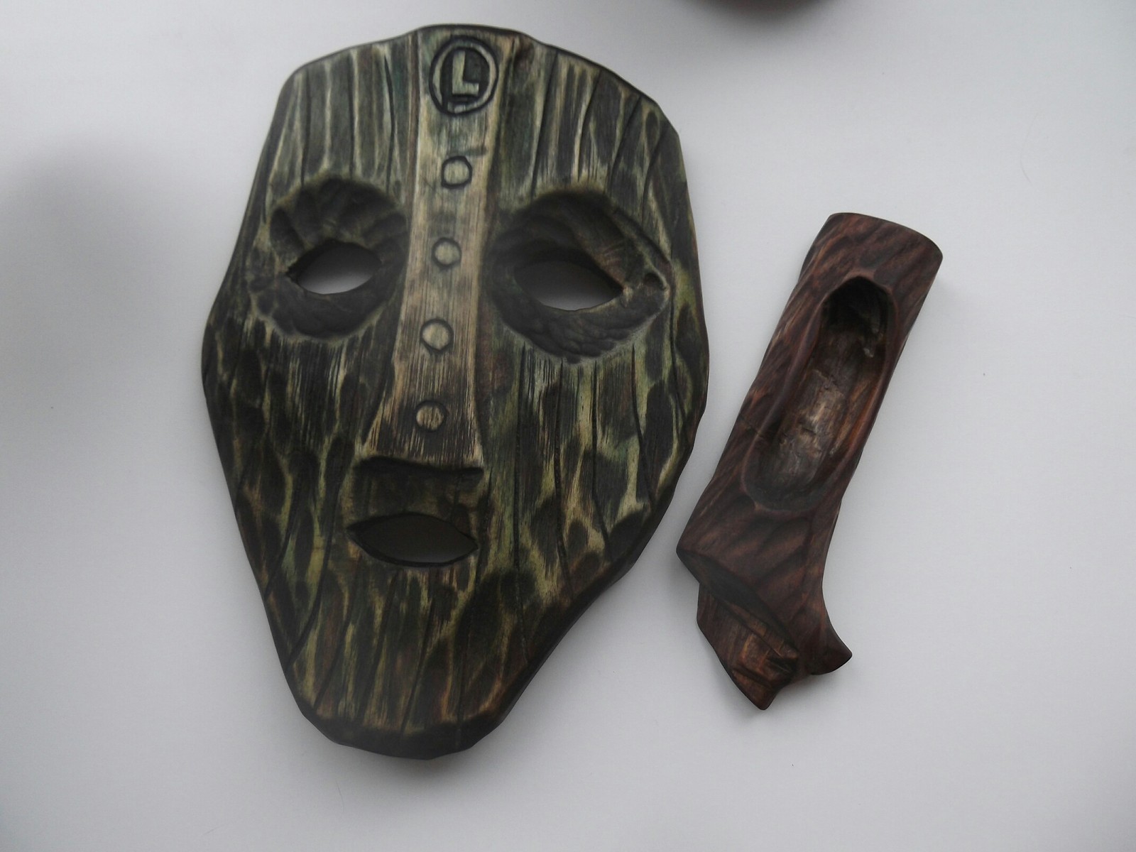 Loki mask. - My, Wood carving, Mask, Longpost