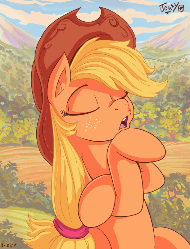 Хмммм очаровательно - My Little Pony, Applejack, Jowybean