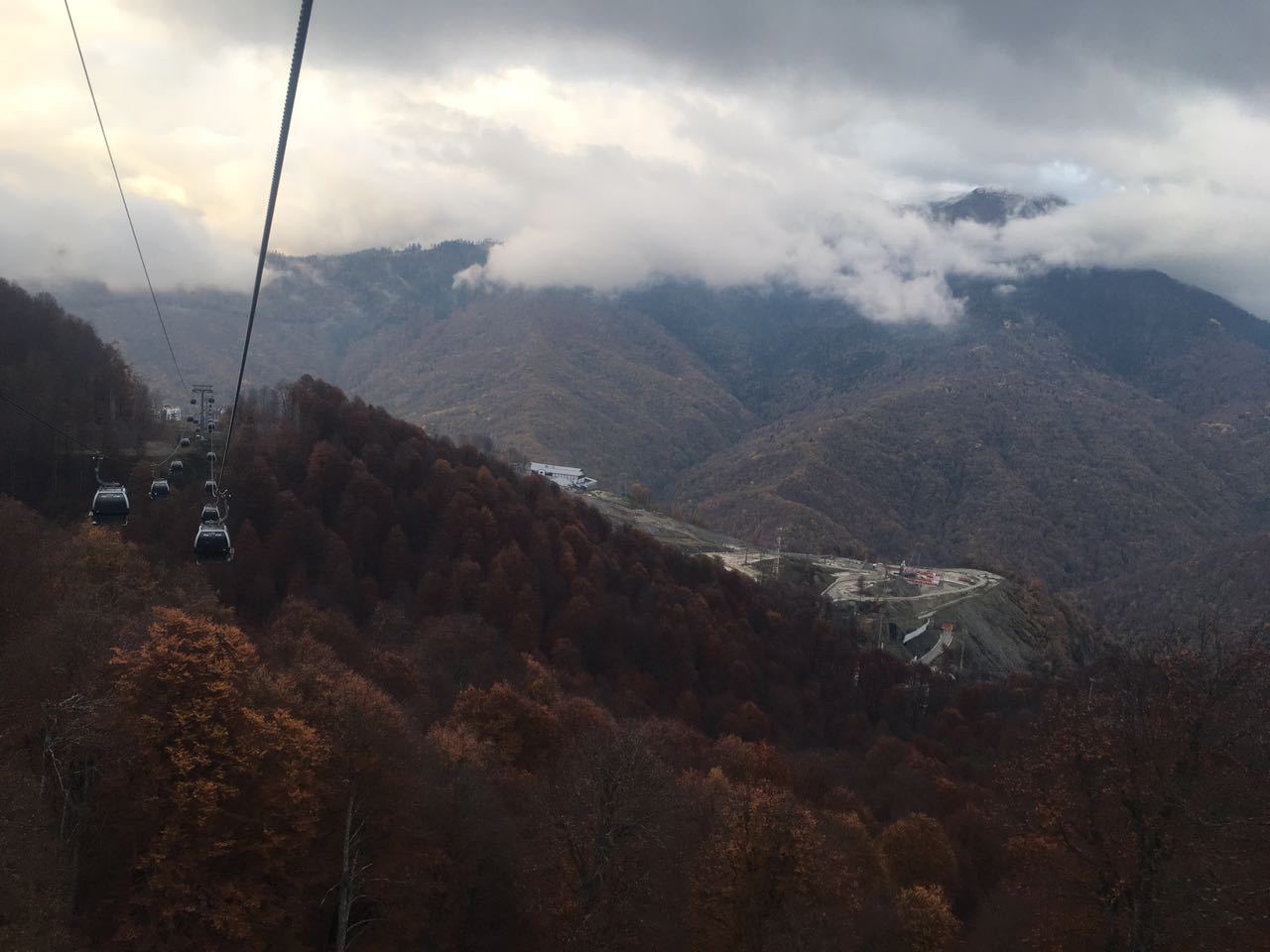 Rosa Khutor in autumn. - My, beauty, Landscape, Rosa Khutor, Autumn