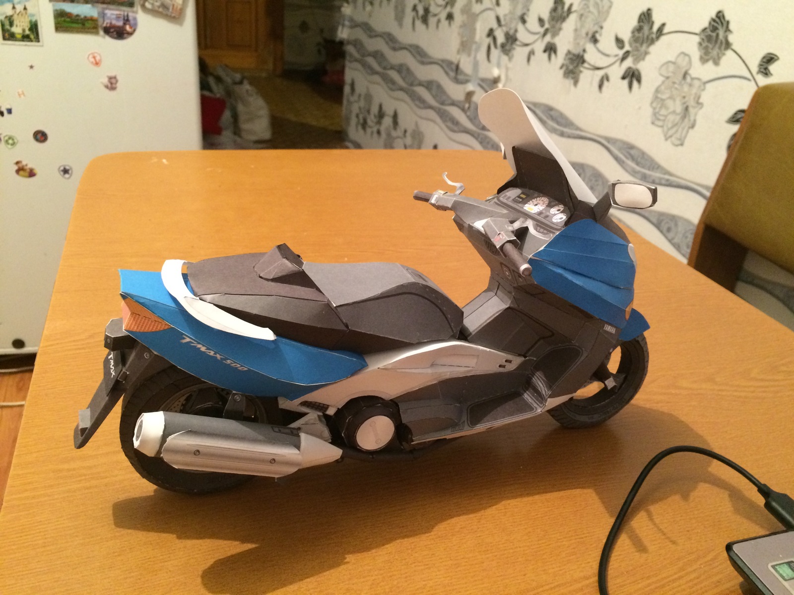 Yamaha T-Max 500 - My, Yamaha, , Scooter, Moto, Papercraft, Longpost