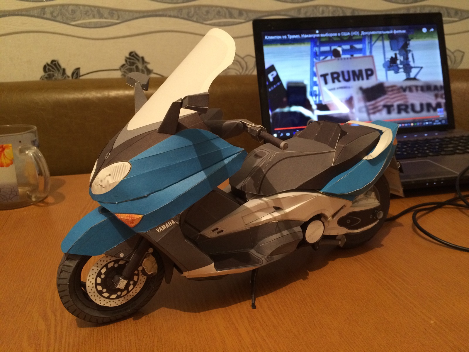 Yamaha T-Max 500 - My, Yamaha, , Scooter, Moto, Papercraft, Longpost