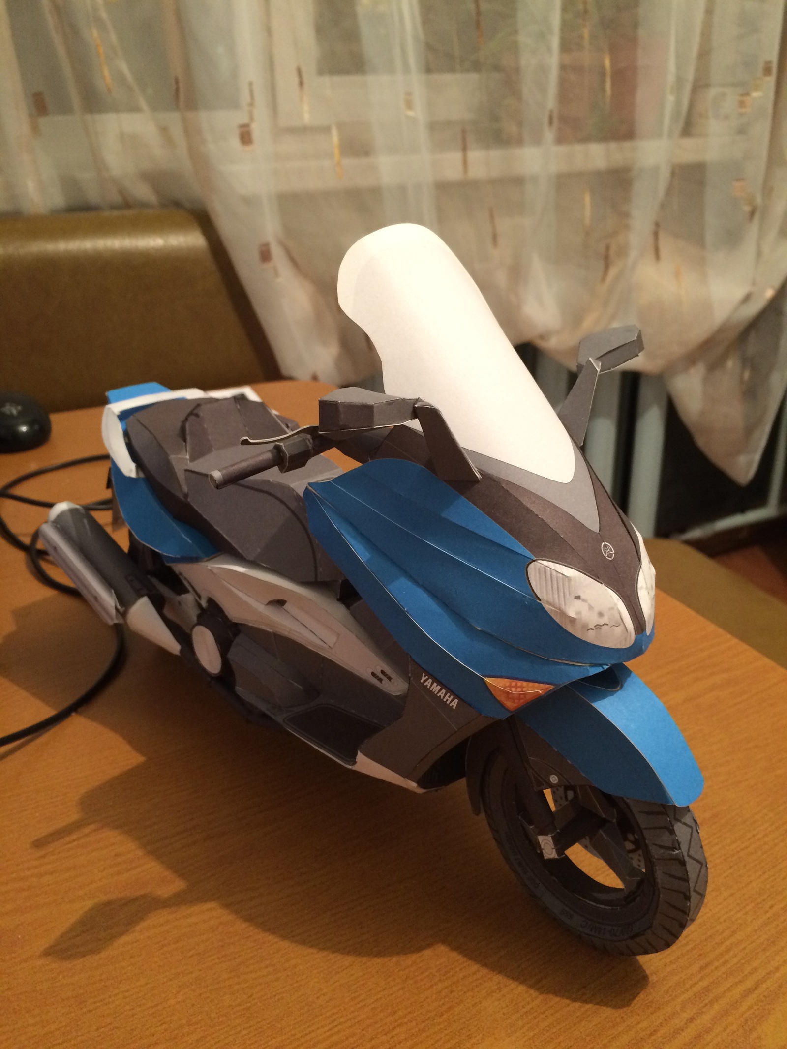 Yamaha T-Max 500 - My, Yamaha, , Scooter, Moto, Papercraft, Longpost