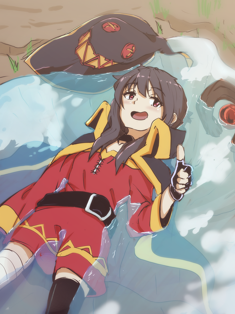 Kono Suba / Megumin. Anime Art. - Аниме, Ранобэ, Арт, Мэгумин, Konosuba, Megumin, Anime Art, Длиннопост