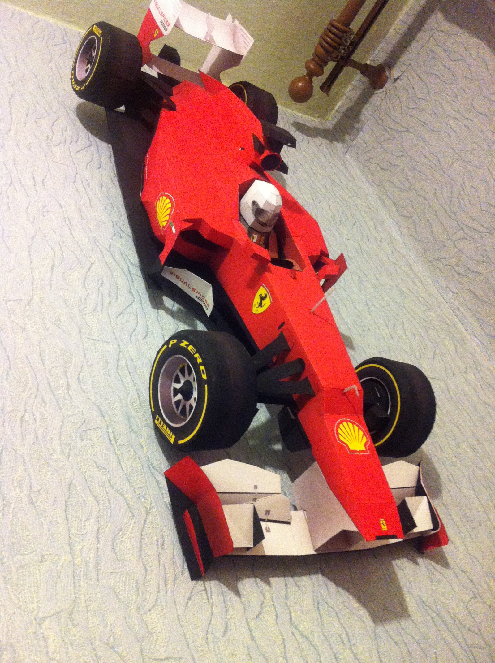 Ferrari F1 - My, , Bolid, Sport, Formula 1, Papercraft, Race, Car modeling, Longpost