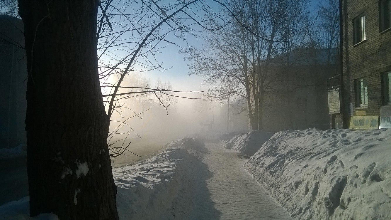 Spring fog at the Ob HPP - My, Fog, Obges, Novosibirsk, Russia, Spring, Silent Hill, Nature, Longpost