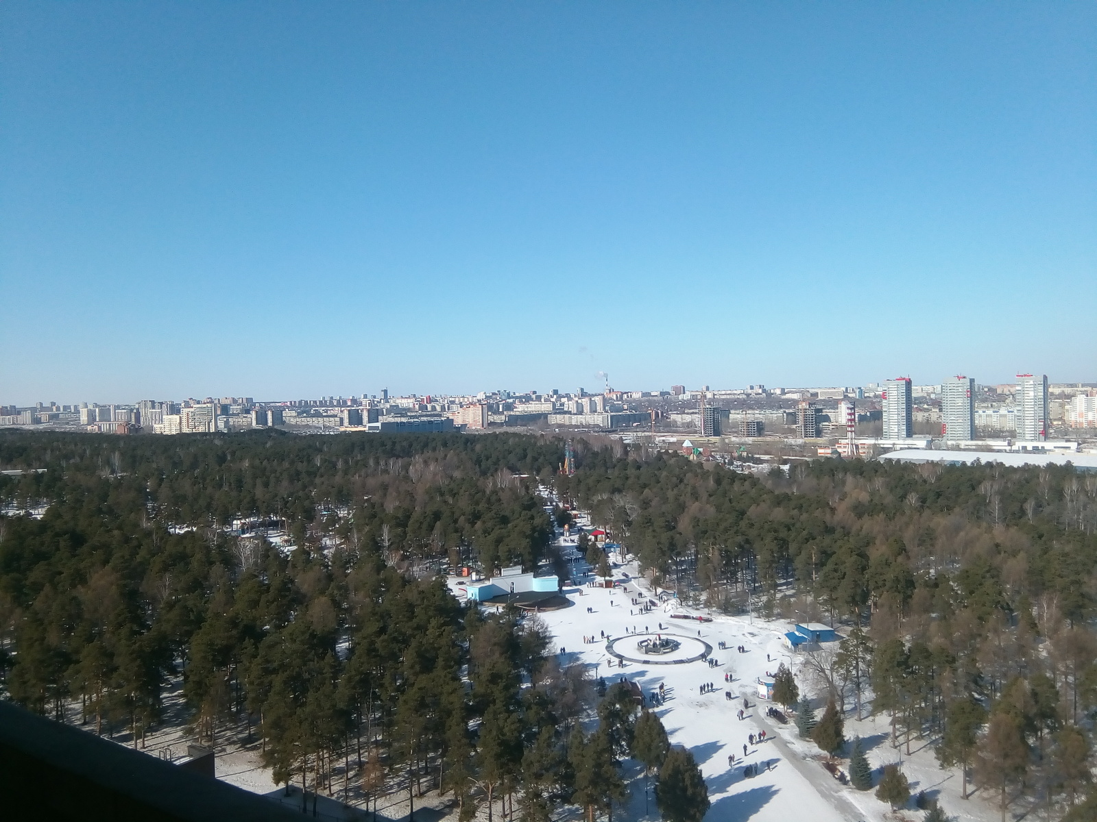 Chelyabinsk from a height of 16 floors - My, Chelyabinsk, 16 floor, Town