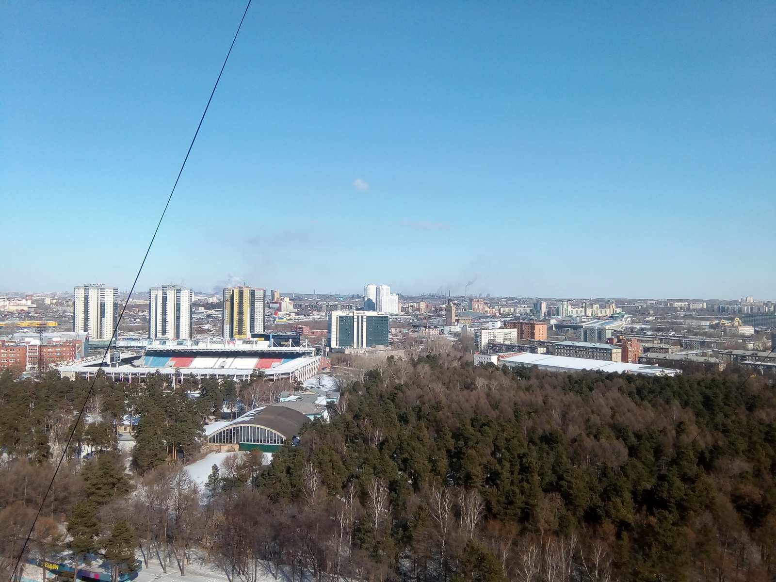 Chelyabinsk from a height of 16 floors - My, Chelyabinsk, 16 floor, Town