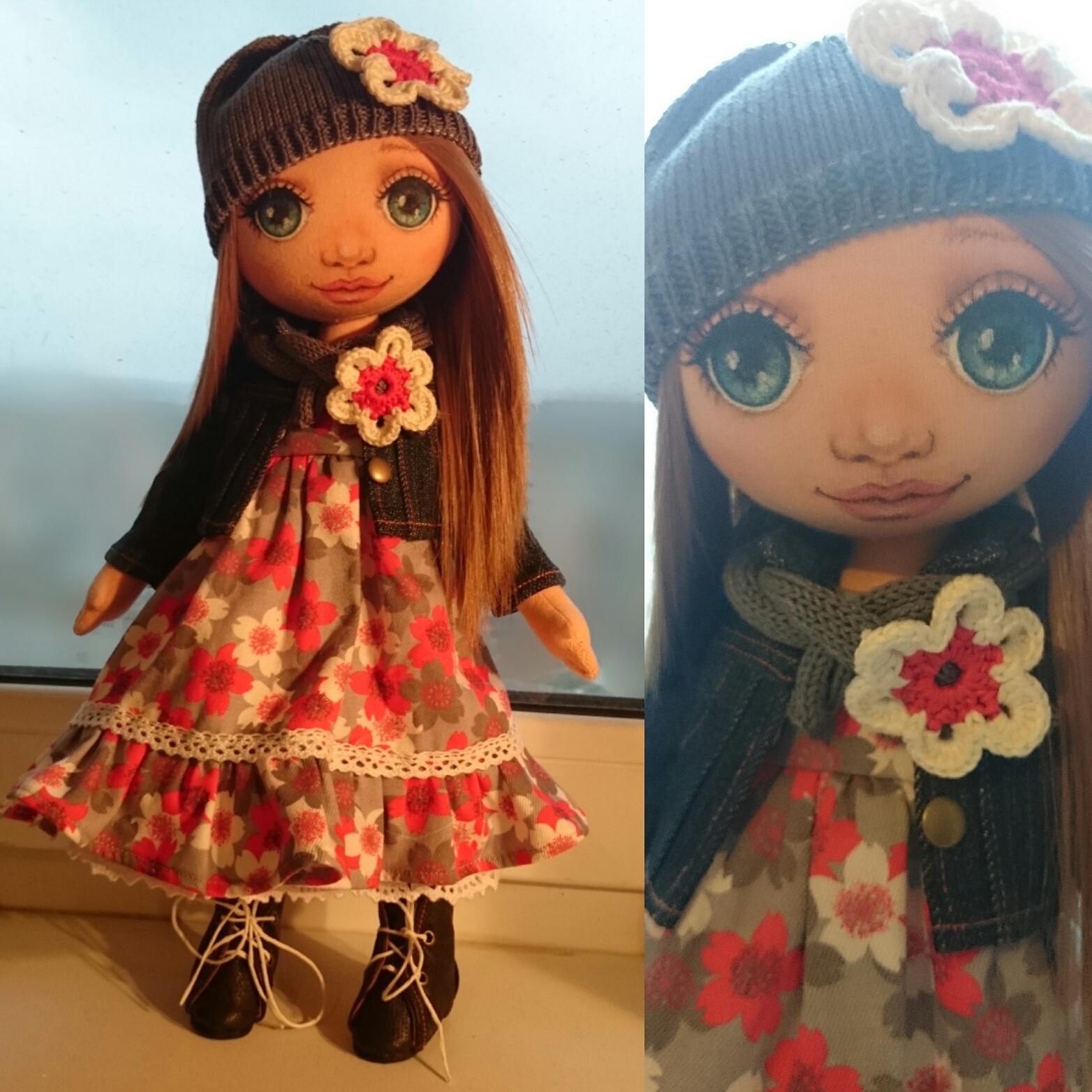 When you put your soul into dolls... - My, Doll, Creation, Needlework, My, Video, Longpost