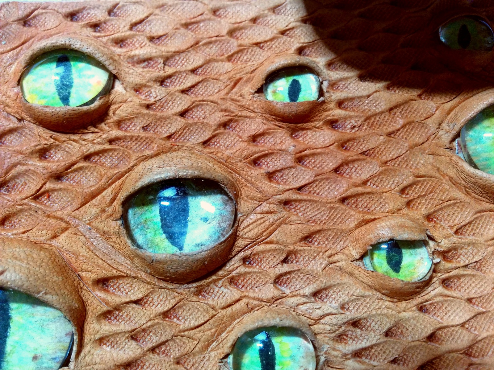 Leather bracelet Awakening - My, , Leather, A bracelet, The Dragon, Eyes, Watercolor, Longpost