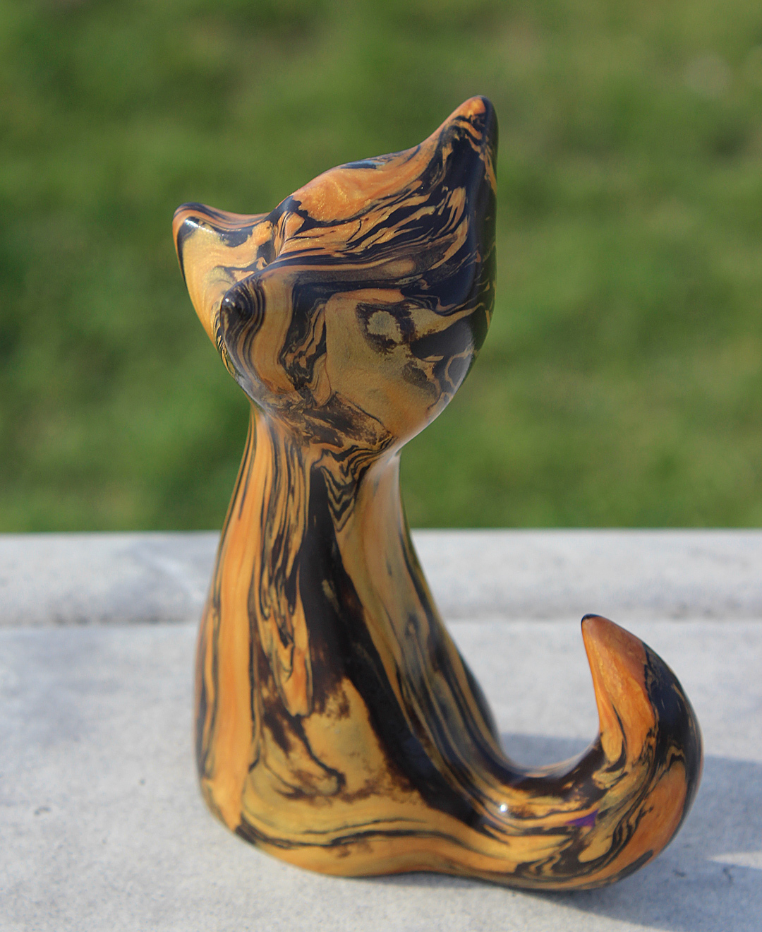 fox-footed - My, Polymer clay, Statuette, Longpost, Fox