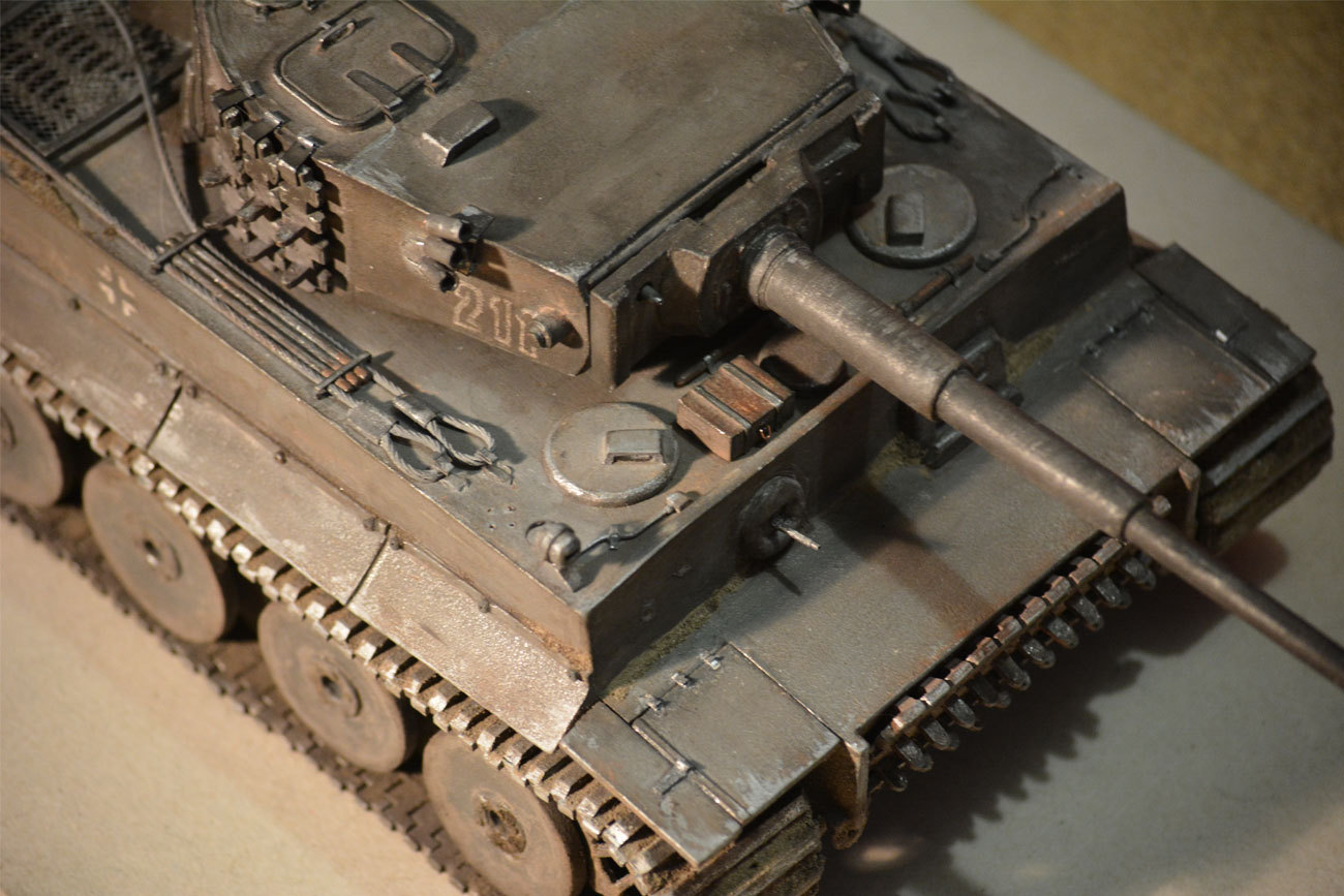 Model PzKpfw VI Ausf. H1, Tiger 1:20 is handmade. - My, Longpost, Modeling, Tanks, , , Tiger