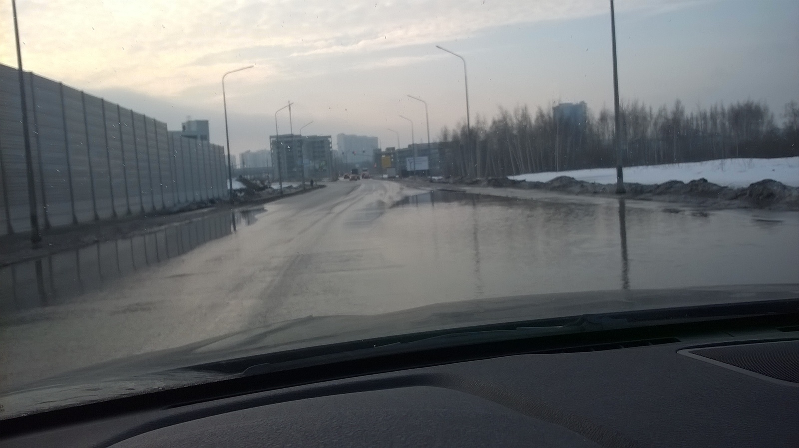 New road in Moscow, exit to Dolgoprudny, the road is several months old - Russian roads, , Moscow, Officials, 