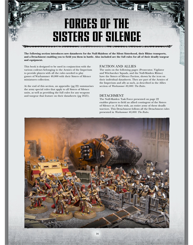 Code of the Sisters of Silence - Warhammer 40k, Sisters of Silence, Wh News, Longpost