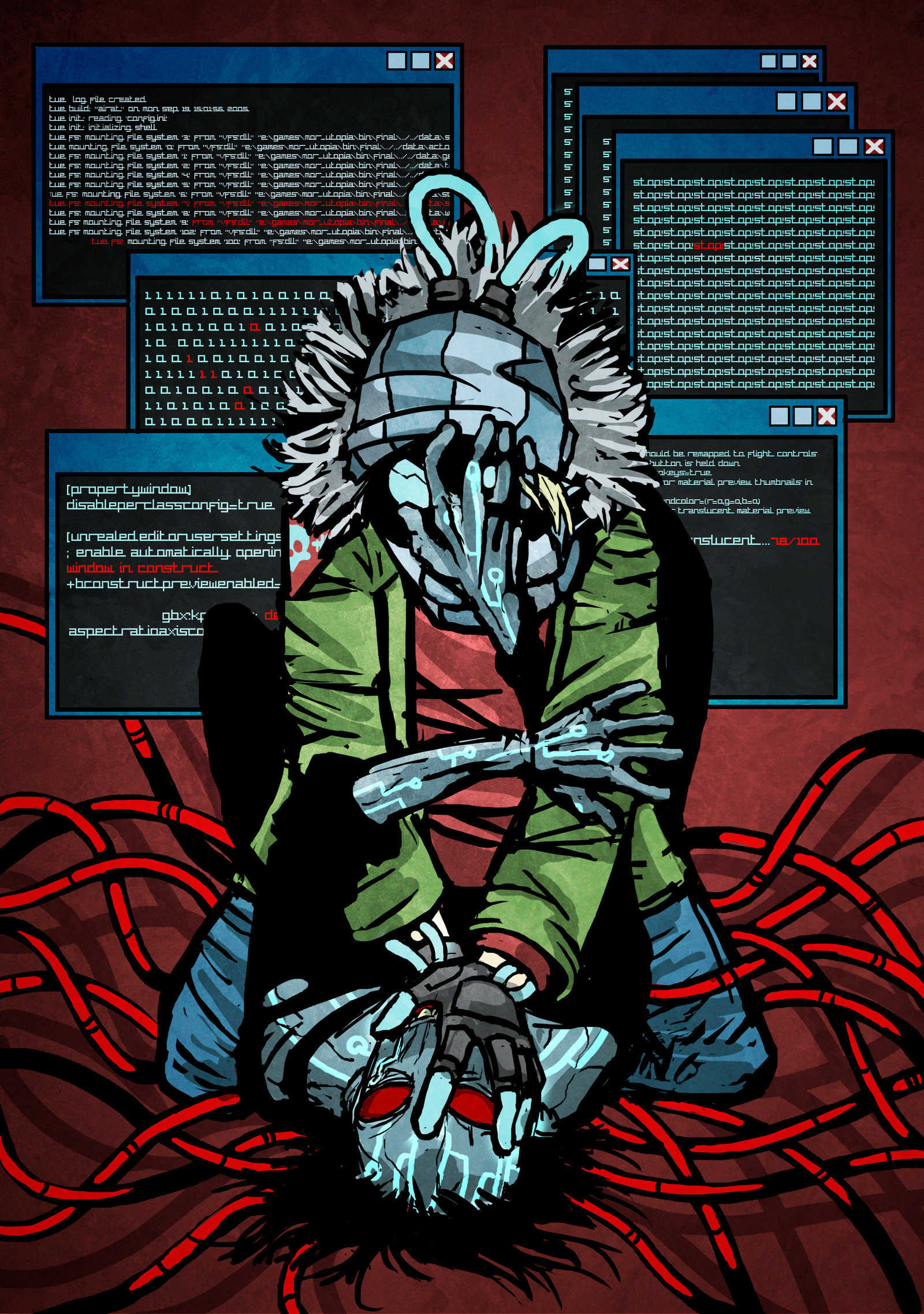 Death.net | - My, Comics, Cyberpunk, No Death Comic, Longpost