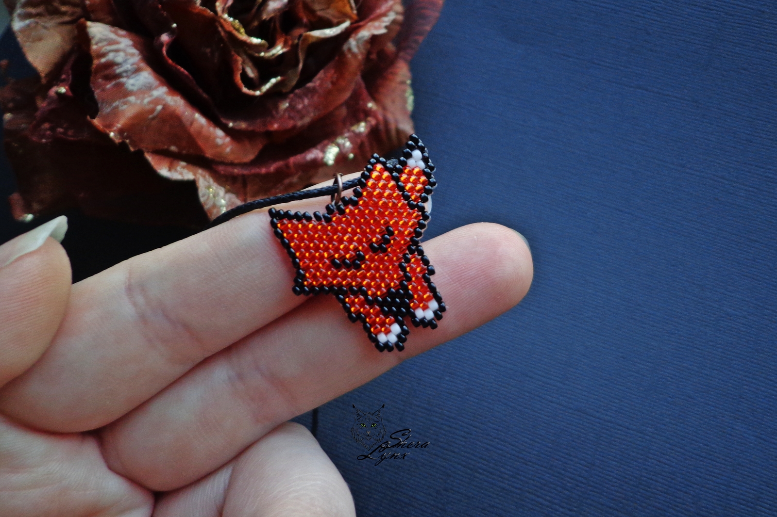 Fox red post - My, Beads, Handmade, Needlework, Decoration, Pendant, Fox, Redheads, Friday tag is mine, Longpost