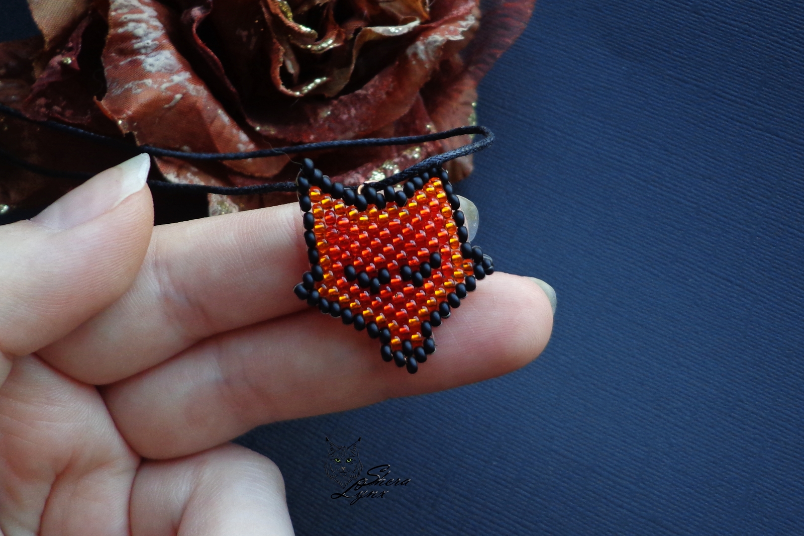 Fox red post - My, Beads, Handmade, Needlework, Decoration, Pendant, Fox, Redheads, Friday tag is mine, Longpost