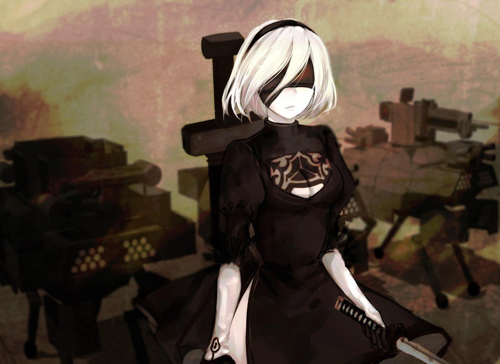 YoRHa 2B - My, NIER, NIER Automata, Yorha unit No 2 type B, , , Art, Games