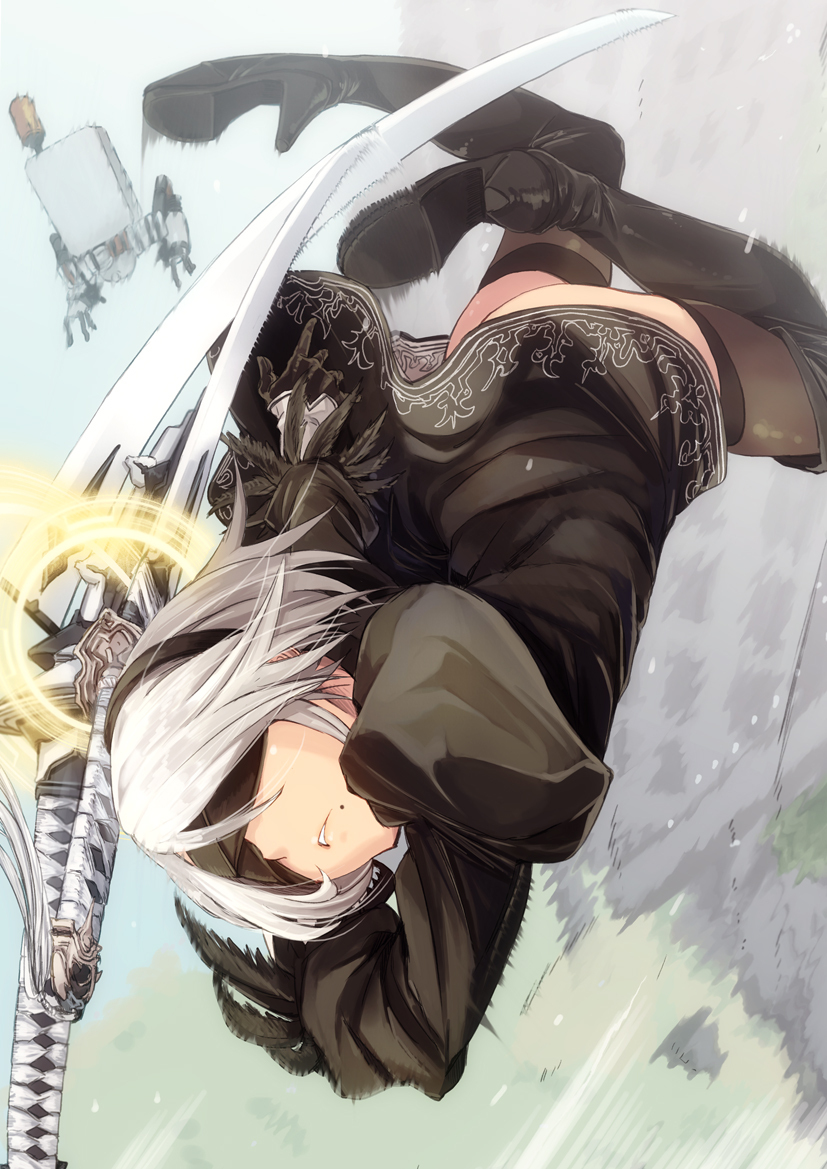 NieR: Automata / 2B. Anime Art. - Игры, Арт, NIER, NIER Automata, Yorha 2b, Yorhatype2b, Yorha unit No 2 type B, Anime Art