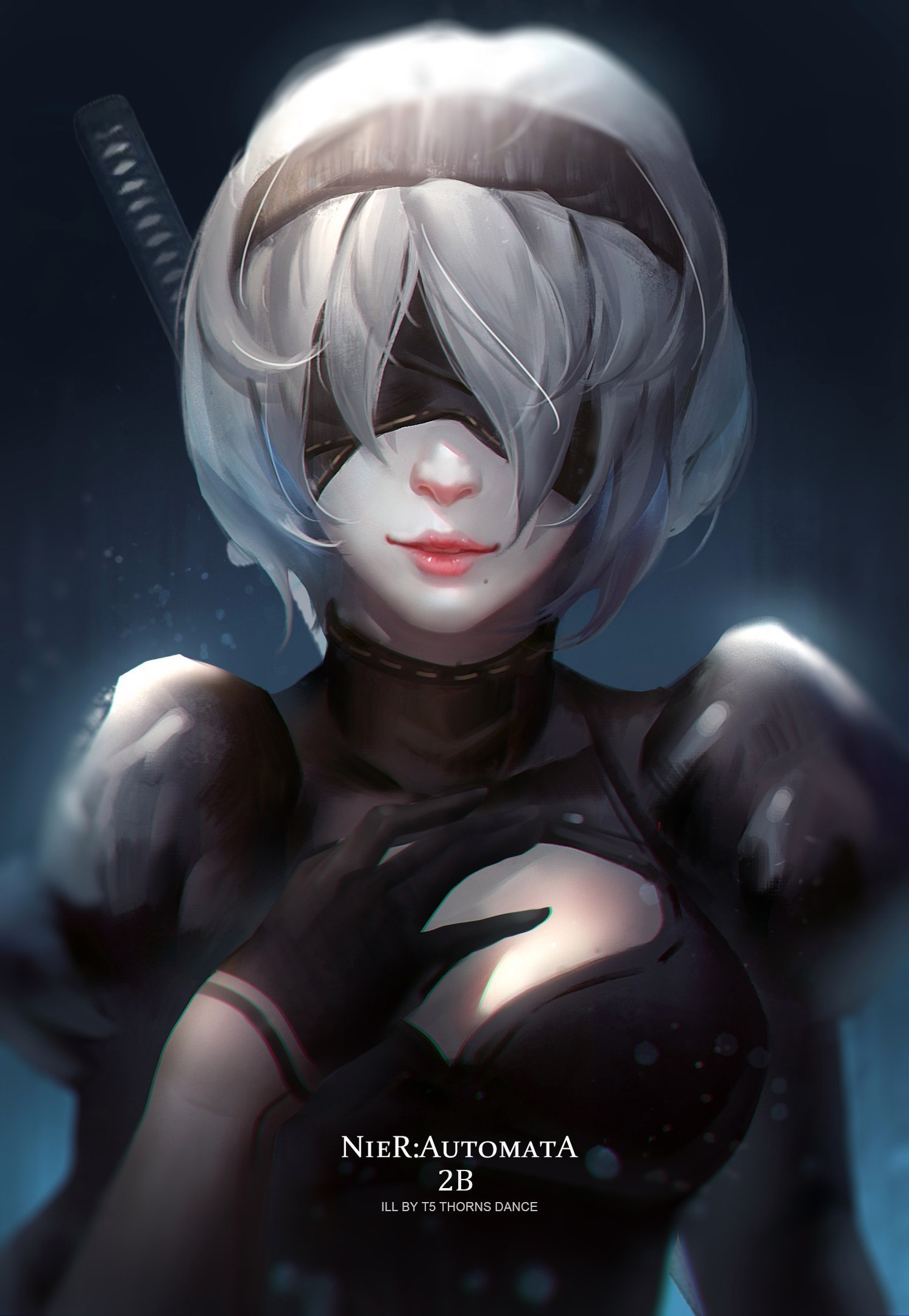 NieR - NIER Automata, Аниме, Игры, Yorha unit No 2 type B, Yorha 2b, Anime Art, NIER, Длиннопост