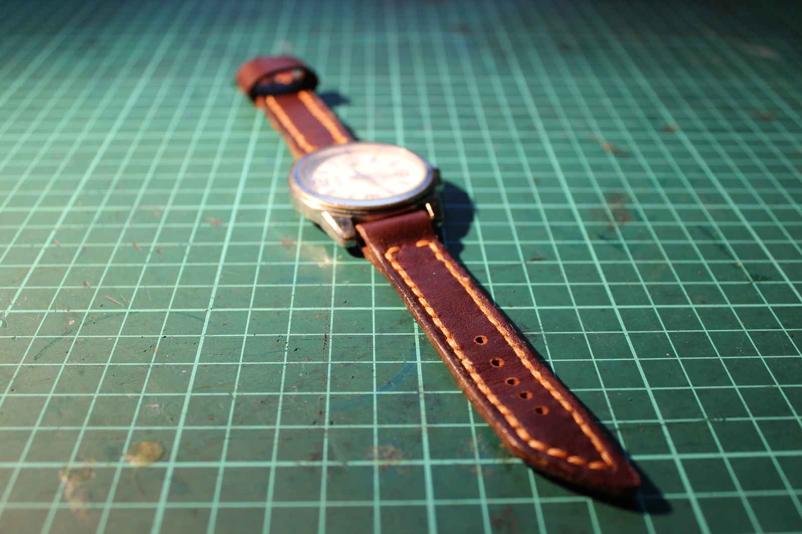 How do I make a watch strap? With my own hands) - My, Leather, Longpost, My, Strap