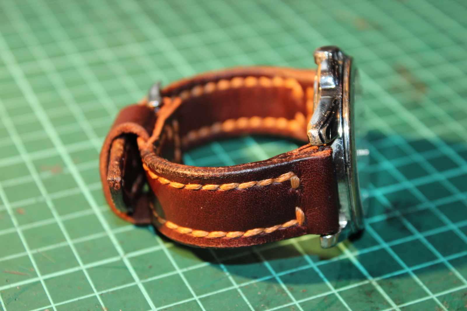 How do I make a watch strap? With my own hands) - My, Leather, Longpost, My, Strap