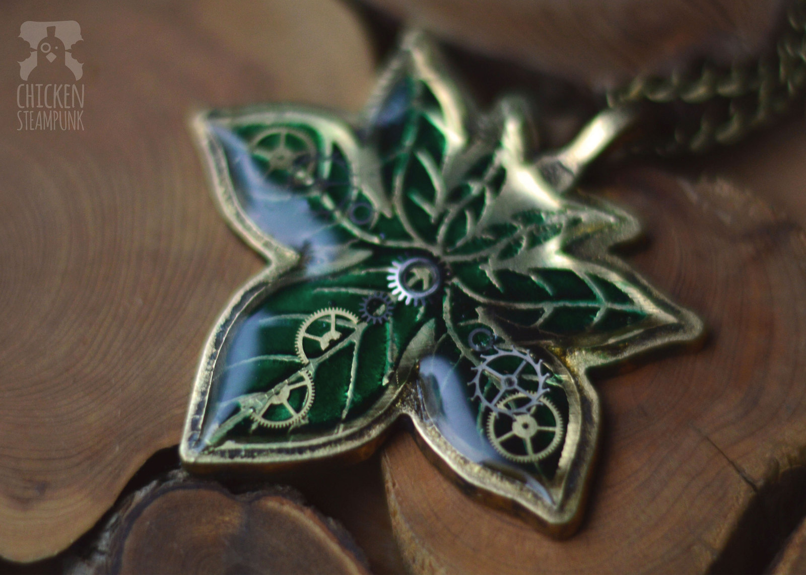 New leaves, pendants - My, Creation, With your own hands, Leaves, Decoration, Autumn, Steampunk, Longpost