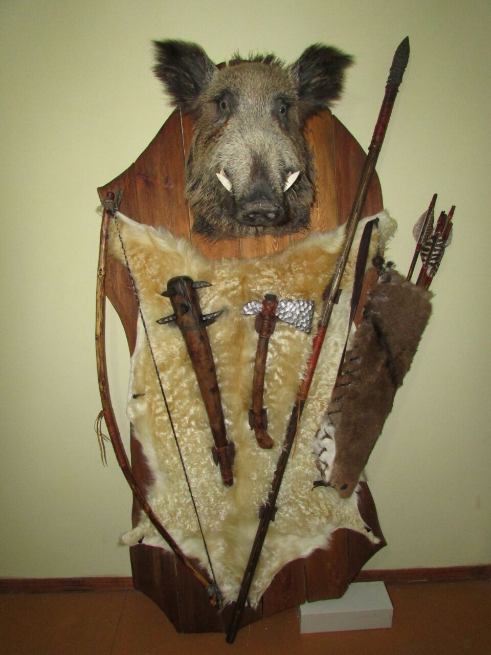 Shield on the wall, handmade. - My, Handmade, Weapon, , Longpost, , Old man, 