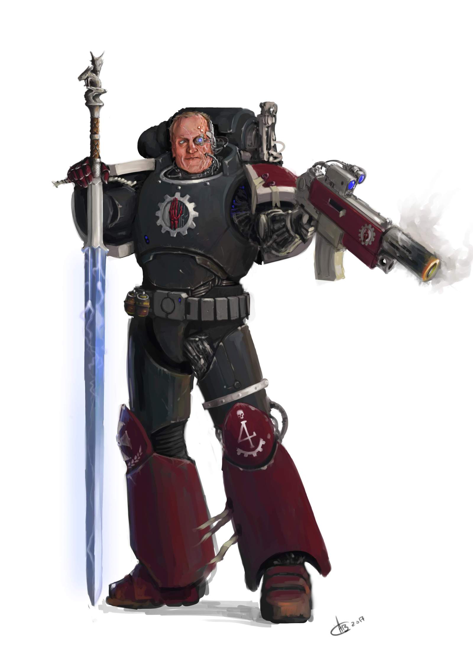 Junius Glengerrisdarren - My, Space Marine, , Iron hands, Warhammer 40k, Imperium