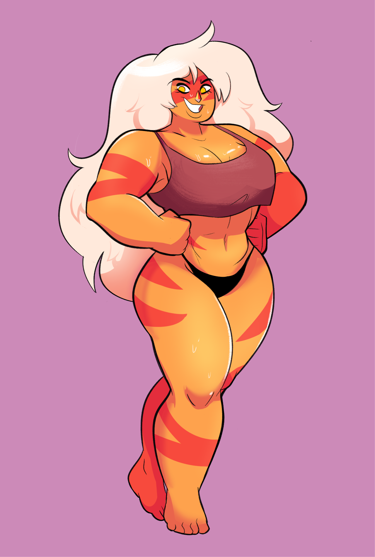 Jasper - Herny, Art, Strong girl, Sleep-Sleep, Jasper, Steven universe