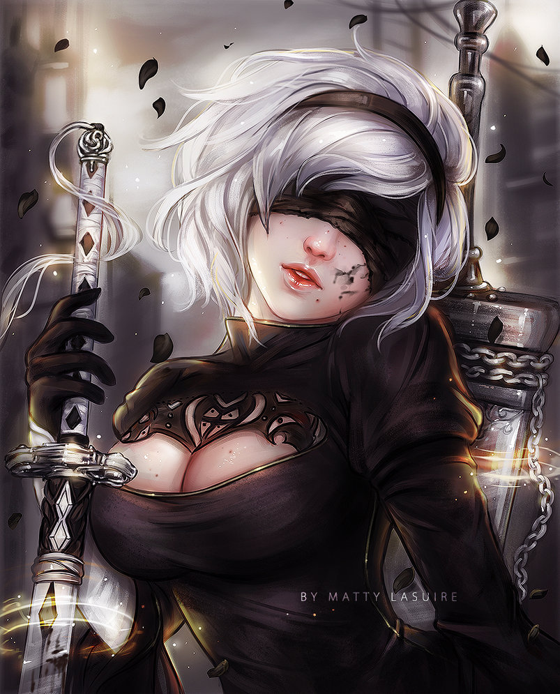 Yorha 2b [compilation] - NIER, NIER Automata, Yorha 2b, Yorha unit No 2 type B, Anime art, Deviantart, Longpost