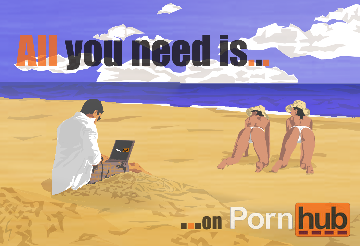 Pornhub motivates - My, Pornhub, Photoshop, Creation, Humor, Images, Longpost