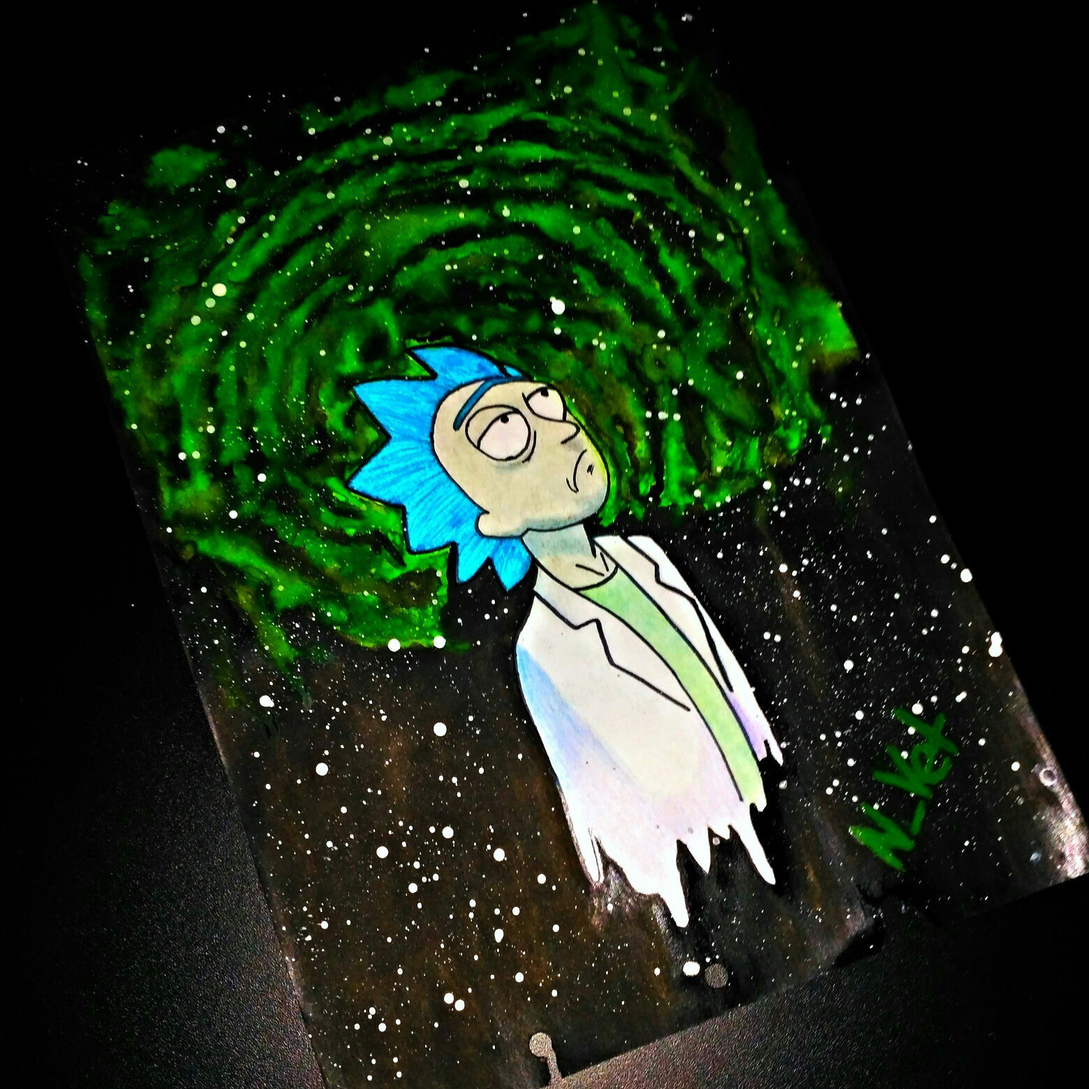 Long awaited gift - Rick and Morty, Drawing, Presents, Rick Sanchez