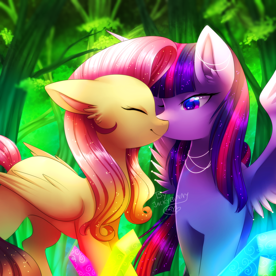 FlutterLight - Fluttershy, My little pony, MLP Lesbian, Shipping, Twilight sparkle