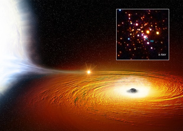 Black hole caught transforming a star into a diamond planet - Space, Black hole, White dwarf, , Astronomy, The science, GIF, Longpost