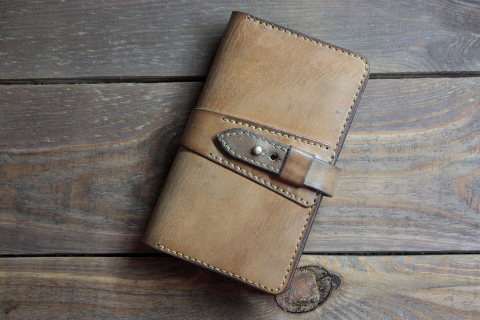 Handmade leather wallet - My, Handmade, , Wallet, Hobby, Longpost