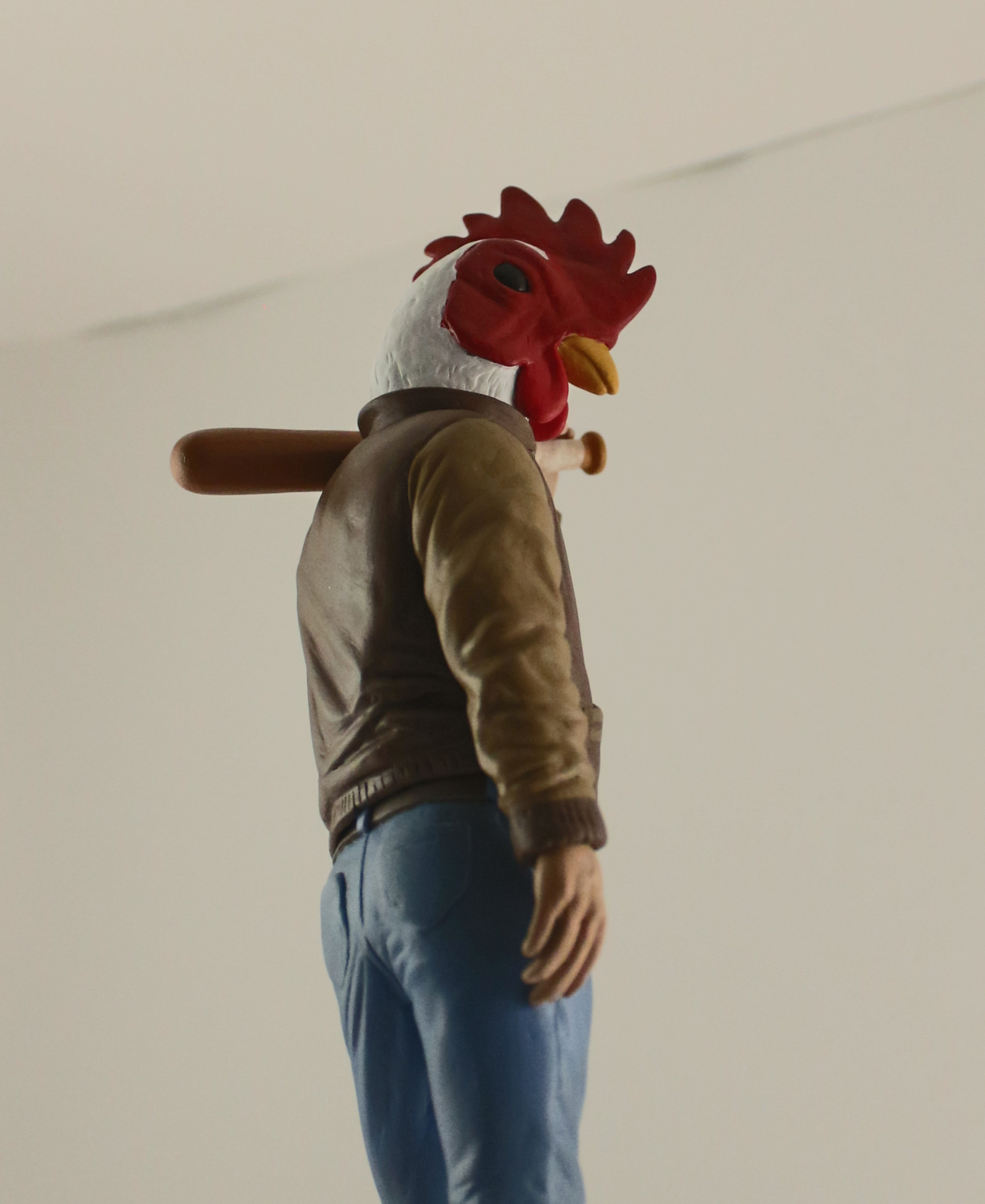 Figure Jacket from HOTLINE MIAMI - My, Hotline miami, Figurines, Polymer clay, Hotline miami 2, Jacket, Richard, The statue, Retrowave, Longpost, Sculpture