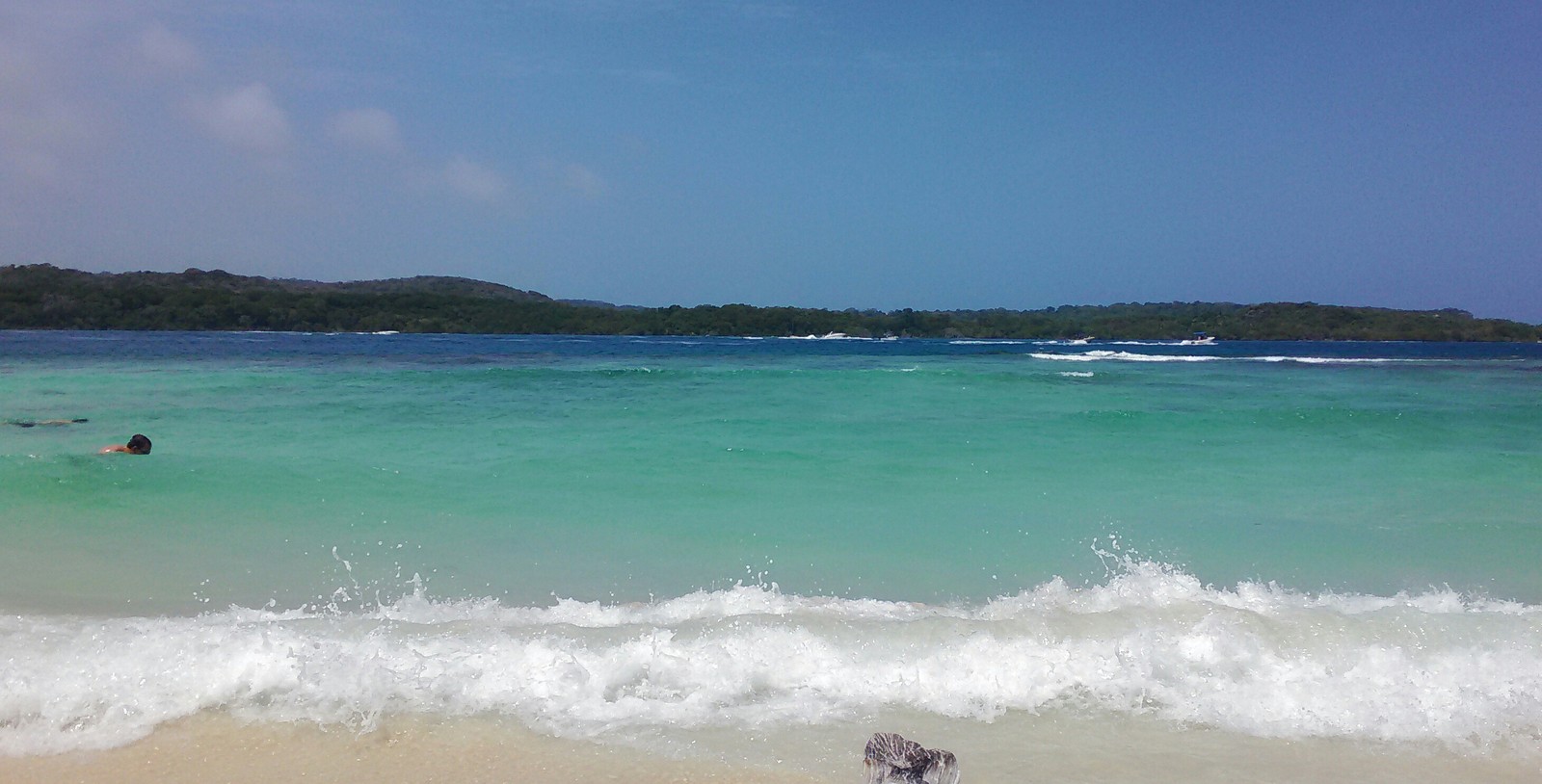 Playa azul (Blue Beach, Venezuela) - My, Venezuela, Beach, Caribs, Relaxation, Island, Business trip