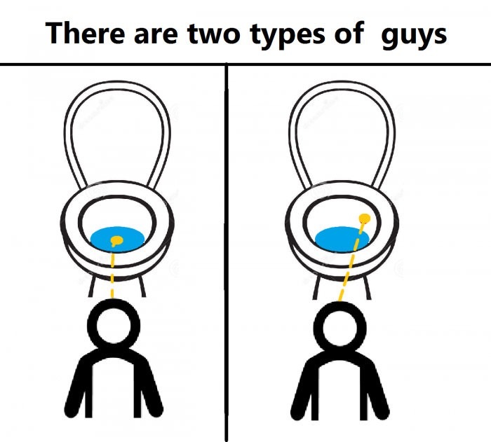 2 types of guys - Guys, Toilet