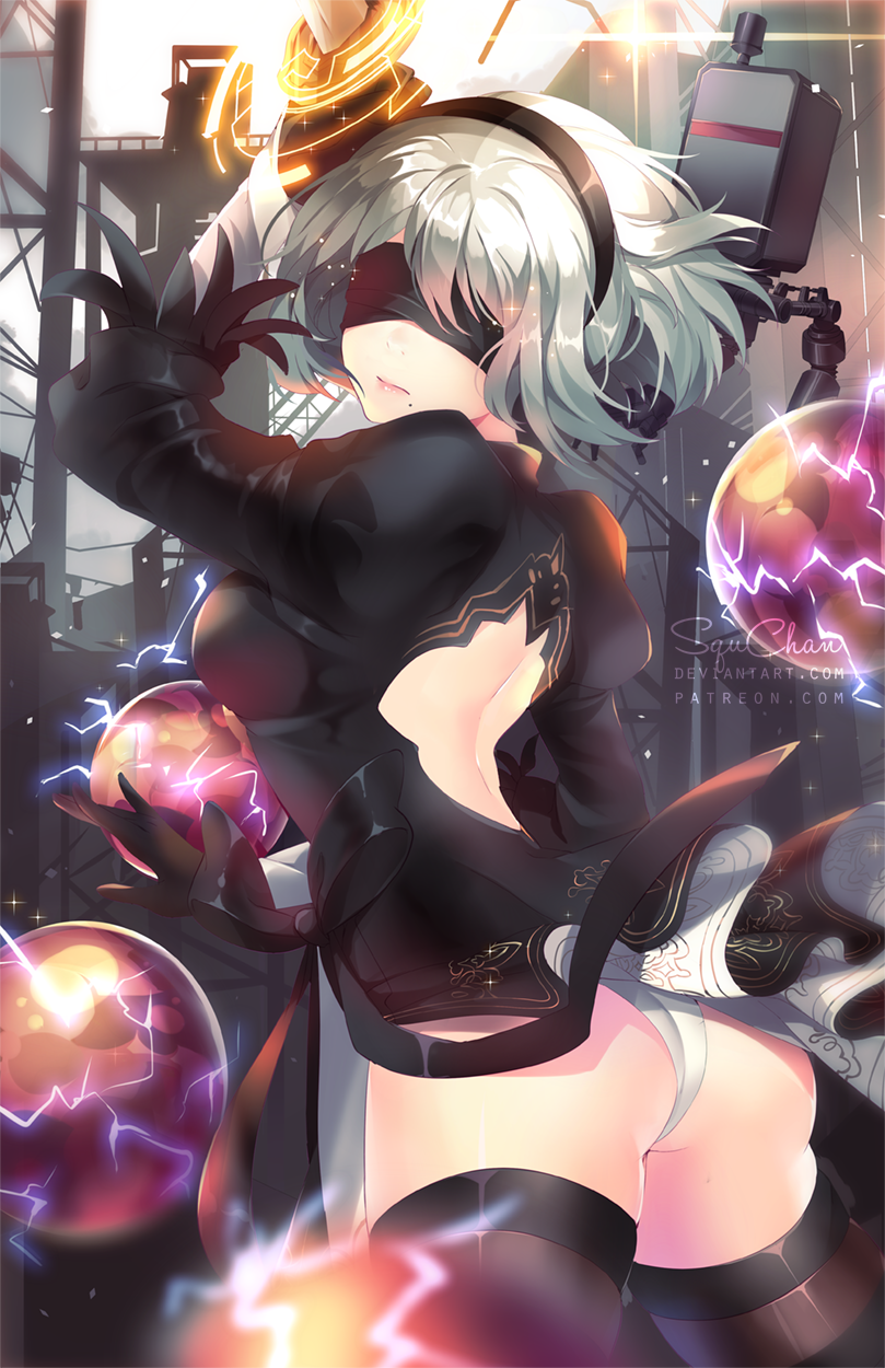 NieR: Automata. YoRHa No.2 Type B / YoRHa No.9 Type S - Games, Anime, NIER Automata, NIER, Yorha 2b, Yorha unit no 9 type S, Yorha unit No 2 type B, Anime art