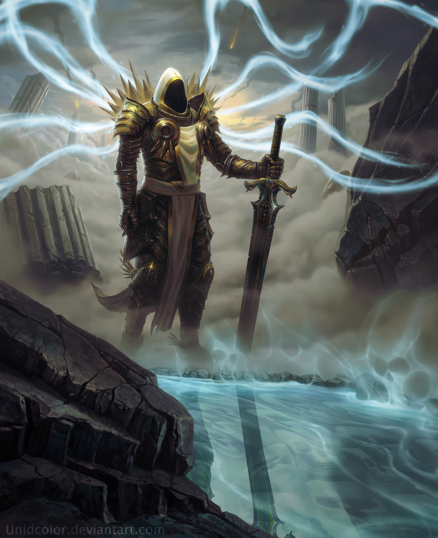 Tyrael - Art, Diablo, Diablo iii, Tirael