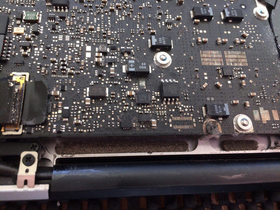 Drenched Macbook pro - My, Repair of equipment, Macbook, , , , Liquid, Longpost