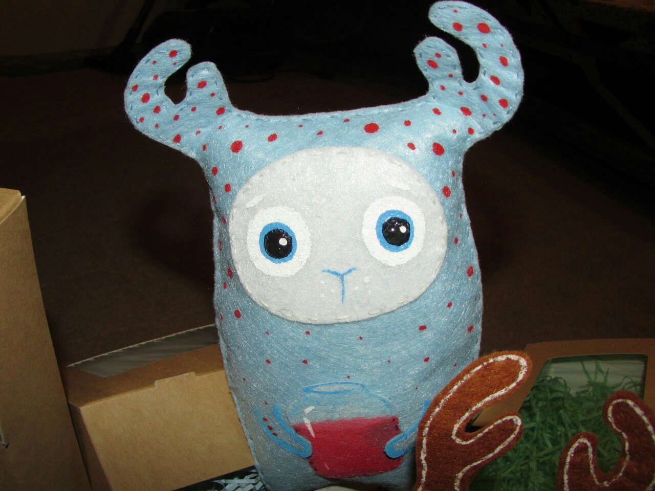 My hand monsters. - My, Monster, Handmade, Felt, Longpost